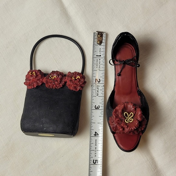 Miniature High Heel Shoes & Matching Handbags Fashionable Figurines Resin 10 pc - Picture 11 of 16